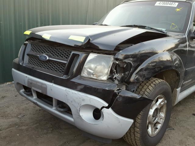 1FMZU67E21UA46046 - 2001 FORD EXPLORER S BLACK photo 9