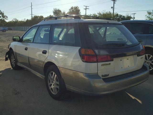 4S3BH665037643144 - 2003 SUBARU LEGACY OUT WHITE photo 3