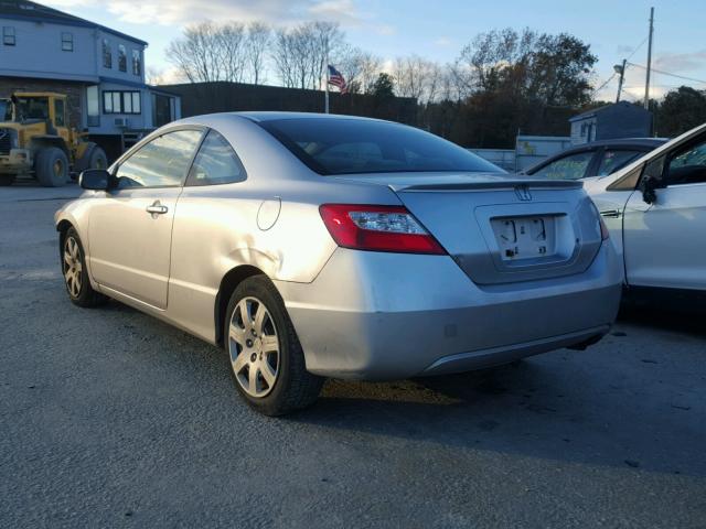 2HGFG12676H575523 - 2006 HONDA CIVIC LX SILVER photo 3