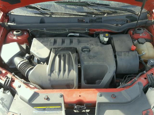 1G1AL58F587315759 - 2008 CHEVROLET COBALT LT RED photo 7