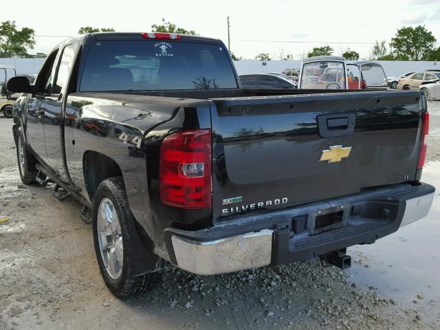 1GCRKSE32BZ421930 - 2011 CHEVROLET SILVERADO BLACK photo 3