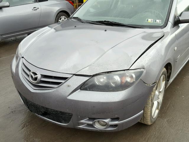 JM1BK323661524476 - 2006 MAZDA 3 S GRAY photo 9