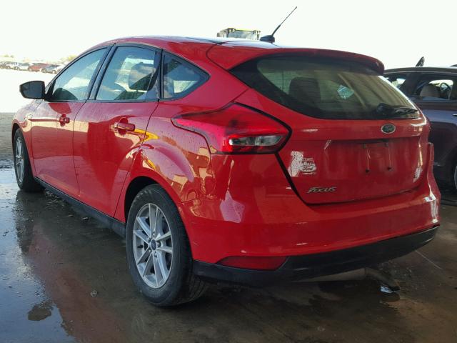 1FADP3K20FL302334 - 2015 FORD FOCUS SE RED photo 3