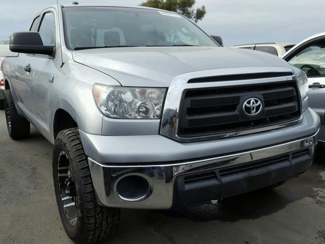 5TFRM5F10AX005751 - 2010 TOYOTA TUNDRA DOU SILVER photo 1