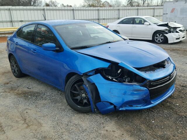 1C3CDFAA7GD555644 - 2016 DODGE DART SE BLUE photo 1