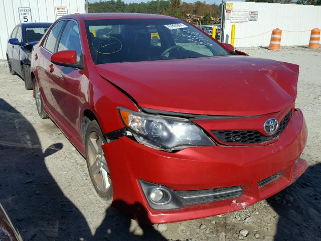 4T1BF1FK3CU615978 - 2012 TOYOTA CAMRY BASE RED photo 1