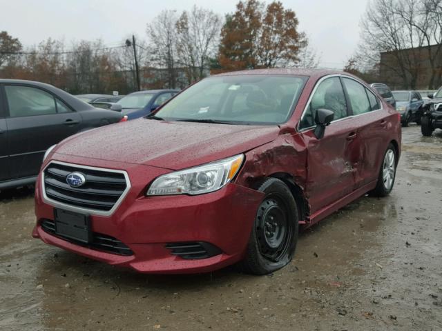 4S3BNAA67H3011977 - 2017 SUBARU LEGACY 2.5 RED photo 2