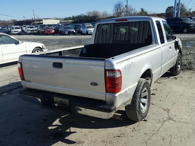 1FTYR44U44PA24666 - 2004 FORD RANGER SUP SILVER photo 4