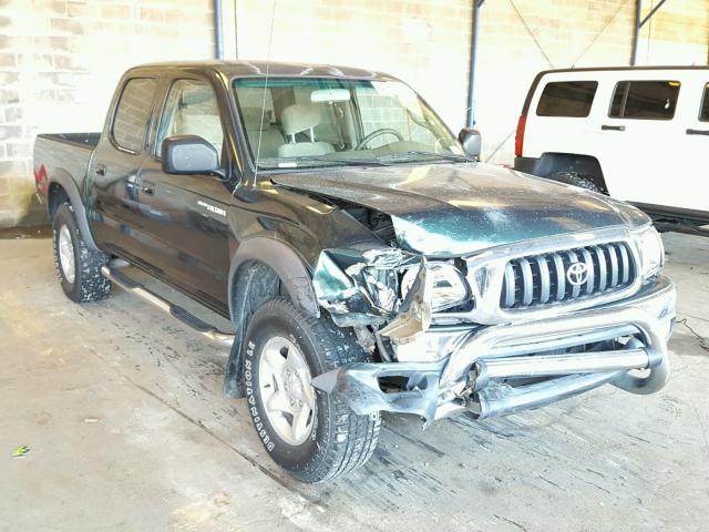 5TEGN92N32Z118267 - 2002 TOYOTA TACOMA DOU GREEN photo 1