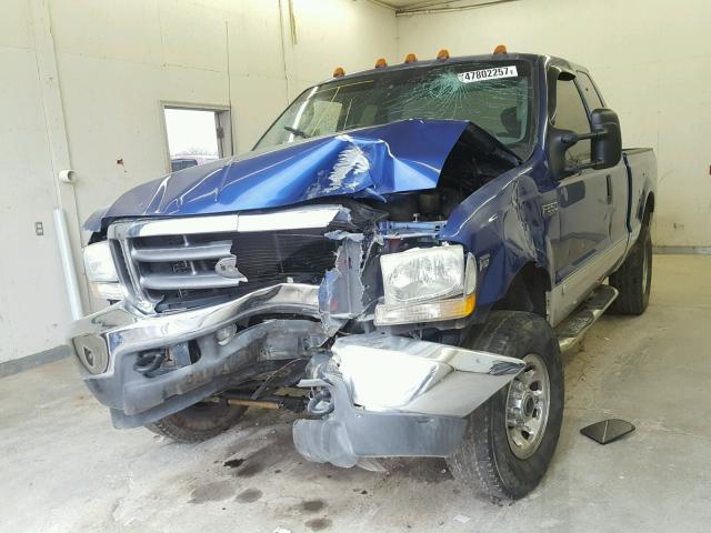 1FTNX21S23EA71690 - 2003 FORD F250 SUPER BLUE photo 2