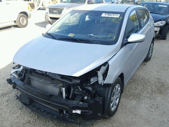 KMHCT5AE4EU184012 - 2014 HYUNDAI ACCENT GLS SILVER photo 2