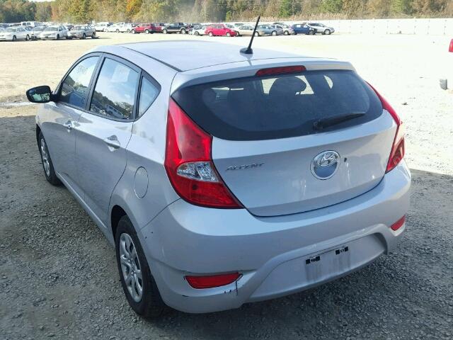 KMHCT5AE4EU184012 - 2014 HYUNDAI ACCENT GLS SILVER photo 3