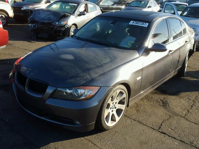 WBAVB73527VF53987 - 2007 BMW 335 I GRAY photo 2