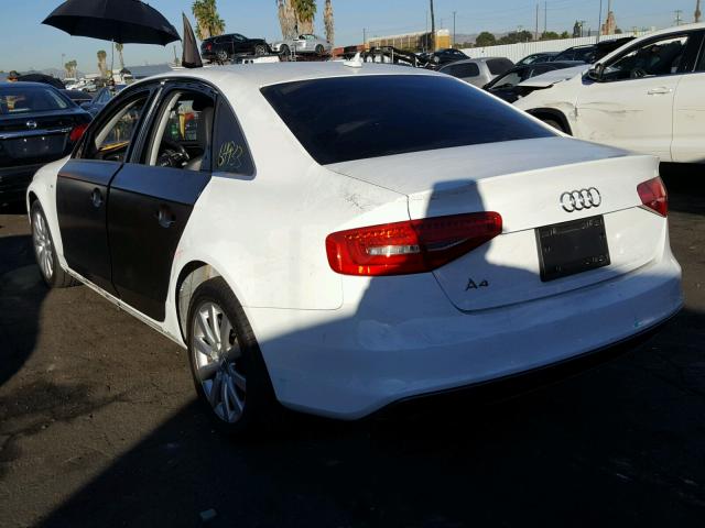 WAUAFAFL8FA073692 - 2015 AUDI A4 PREMIUM WHITE photo 3