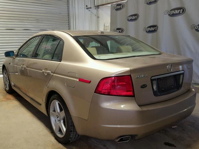 19UUA66275A054294 - 2005 ACURA TL GOLD photo 3