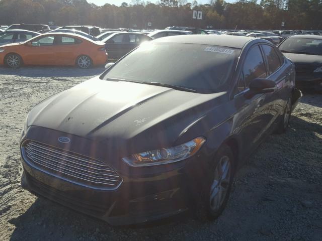 3FA6P0H78ER289889 - 2014 FORD FUSION SE BLACK photo 2