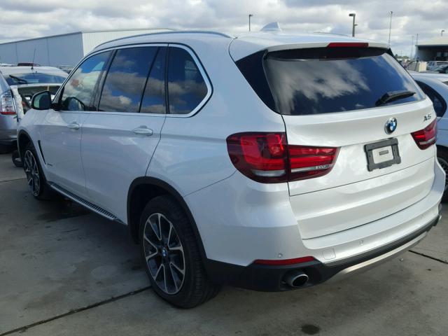 5UXKR0C59F0P07305 - 2015 BMW X5 XDRIVE3 WHITE photo 3