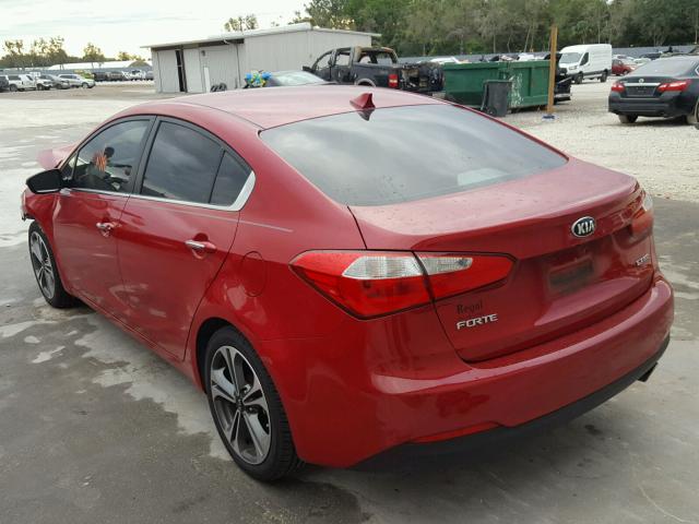 KNAFX4A86G5544949 - 2016 KIA FORTE EX RED photo 3