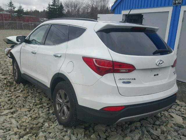 5XYZUDLBXGG374104 - 2016 HYUNDAI SANTA FE S WHITE photo 3