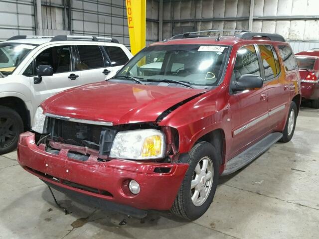 1GKET16P146147233 - 2004 GMC ENVOY XL RED photo 2