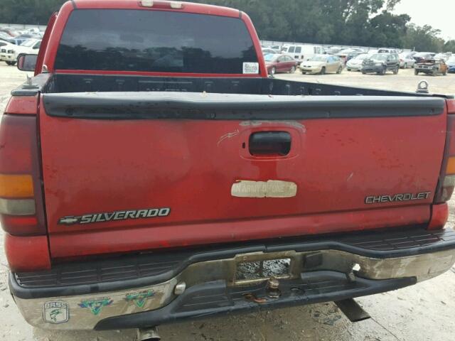 2GCEC19T3Y1164245 - 2000 CHEVROLET SILVERADO BURGUNDY photo 9