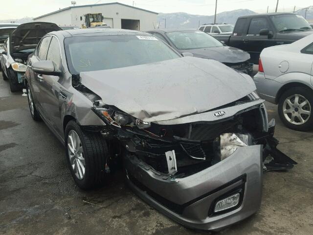 5XXGN4A71EG345806 - 2014 KIA OPTIMA EX GRAY photo 1