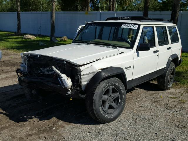 1J4FT68S7TL285013 - 1996 JEEP CHEROKEE S WHITE photo 2