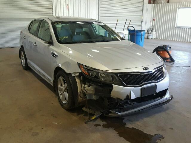 5XXGM4A76EG334836 - 2014 KIA OPTIMA LX SILVER photo 1