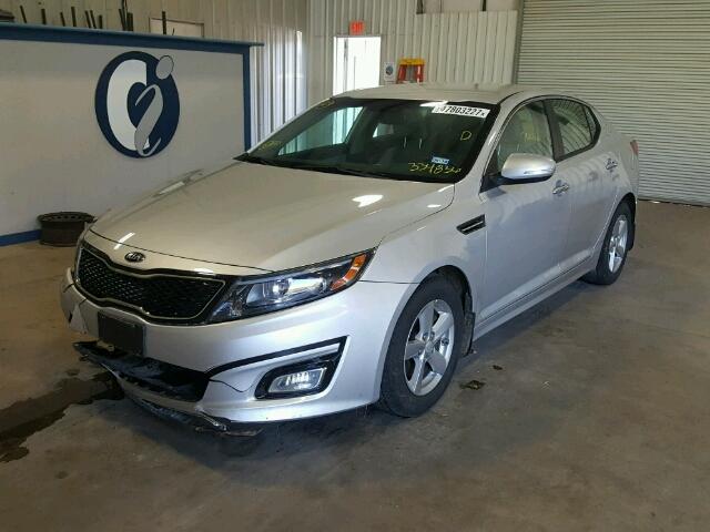 5XXGM4A76EG334836 - 2014 KIA OPTIMA LX SILVER photo 2