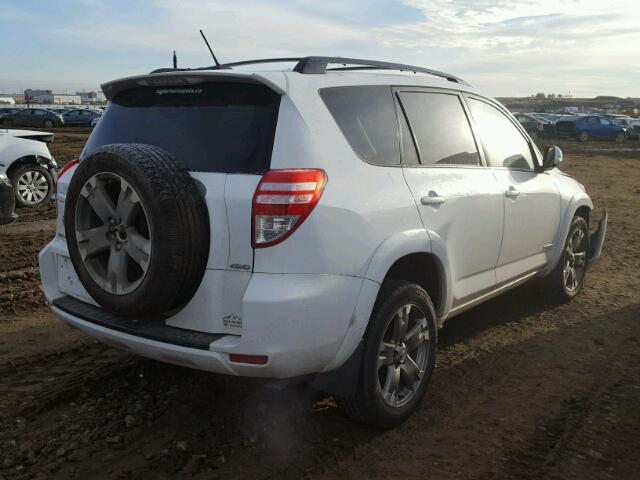 2T3BF32V39W019765 - 2009 TOYOTA RAV4 SPORT WHITE photo 4