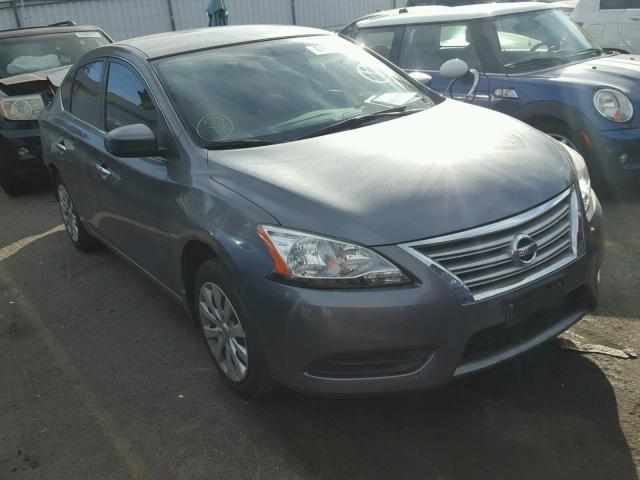 3N1AB7AP9FY299640 - 2015 NISSAN SENTRA S GRAY photo 1