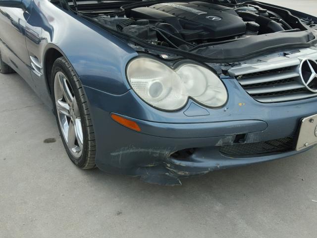 WDBSK75FX5F087028 - 2005 MERCEDES-BENZ SL 500 BLUE photo 9