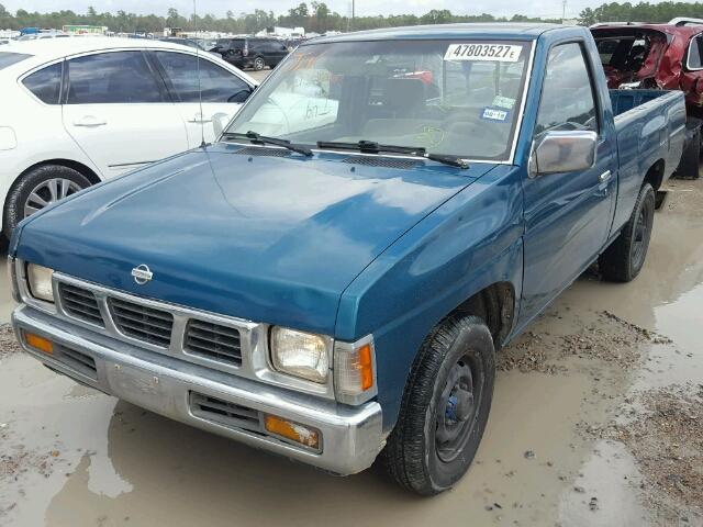 1N6SD11S8SC432496 - 1995 NISSAN TRUCK E/XE GREEN photo 2