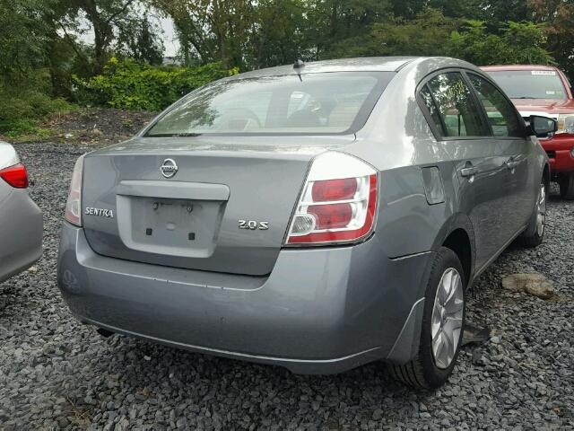 3N1AB61E07L609116 - 2007 NISSAN SENTRA 2.0 GRAY photo 4