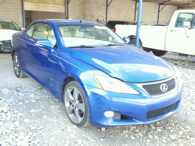 JTHFF2C2XA2505100 - 2010 LEXUS IS 250 BLUE photo 1