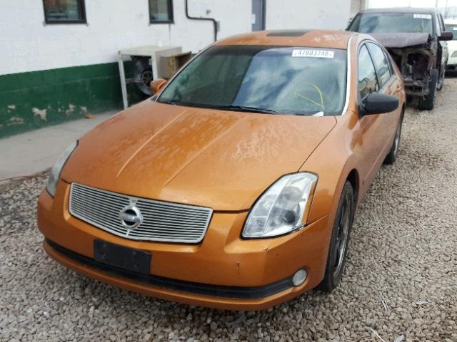 1N4BA41E14C839110 - 2004 NISSAN MAXIMA SE ORANGE photo 2