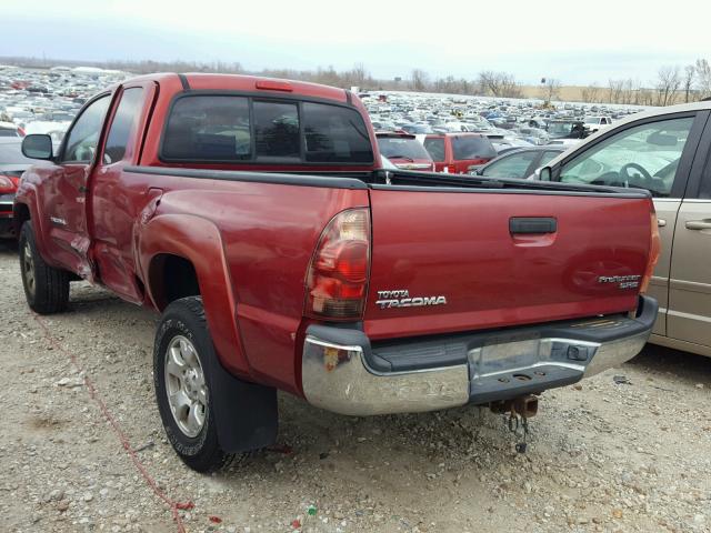 5TETX62N27Z403976 - 2007 TOYOTA TACOMA PRE RED photo 3