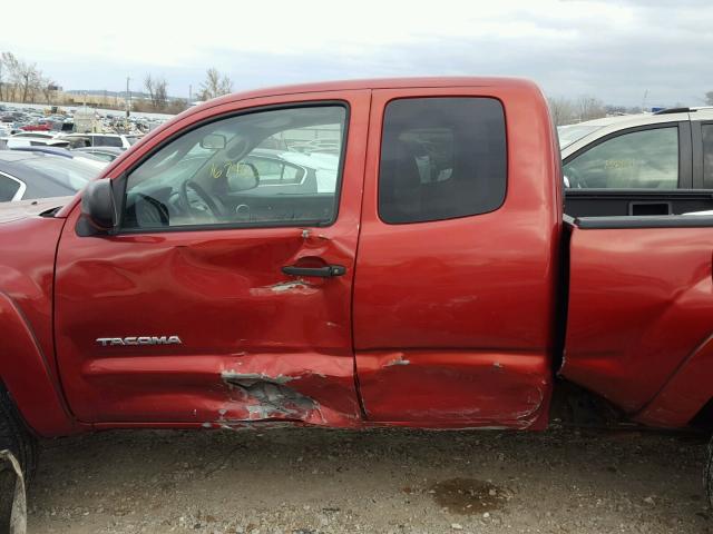 5TETX62N27Z403976 - 2007 TOYOTA TACOMA PRE RED photo 9