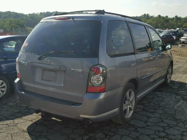 JM3LW28JX50539910 - 2005 MAZDA MPV WAGON GRAY photo 4