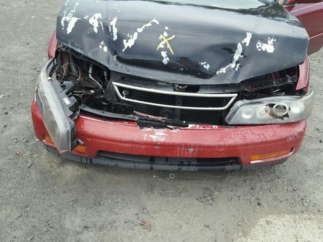 1HGCE6660SA031194 - 1995 HONDA ACCORD EX RED photo 7