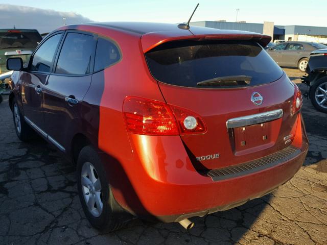 JN8AS5MV5DW627186 - 2013 NISSAN ROGUE S RED photo 3