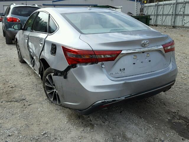 4T1BK1EB0GU198581 - 2016 TOYOTA AVALON XLE SILVER photo 3