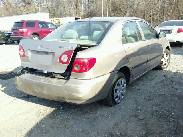 1NXBR32E45Z344208 - 2005 TOYOTA COROLLA CE GOLD photo 4