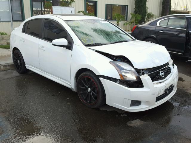 3N1AB6AP8CL651593 - 2012 NISSAN SENTRA 2.0 WHITE photo 1