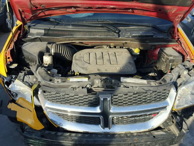 2C4RDGCG3CR404501 - 2012 DODGE GRAND CARA YELLOW photo 7