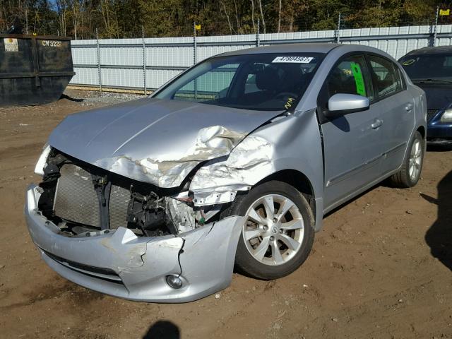 3N1AB6AP4AL664886 - 2010 NISSAN SENTRA 2.0 SILVER photo 2