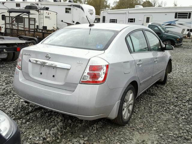 3N1AB6AP4AL664886 - 2010 NISSAN SENTRA 2.0 SILVER photo 4