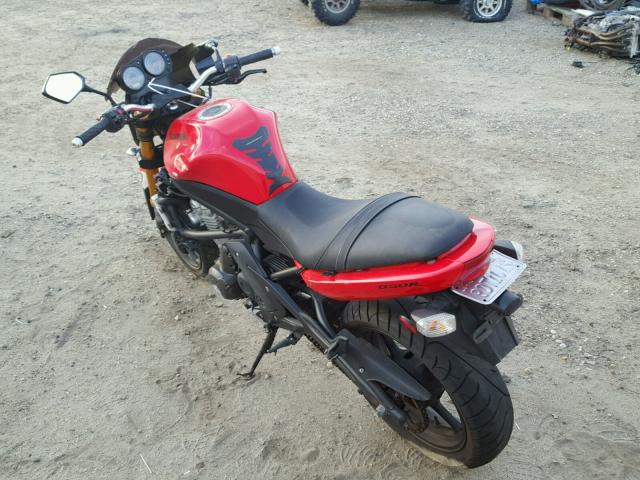 JKAEXEA168A036409 - 2008 KAWASAKI EX650 A RED photo 3