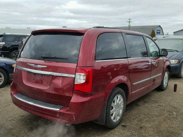 2C4RC1BG8GR128890 - 2016 CHRYSLER TOWN & COU BURGUNDY photo 4