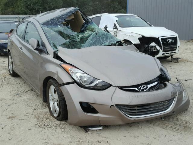 5NPDH4AEXDH418781 - 2013 HYUNDAI ELANTRA GL TAN photo 1